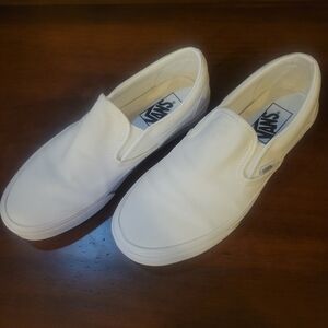 Vans Classic White Slip-On Shoes